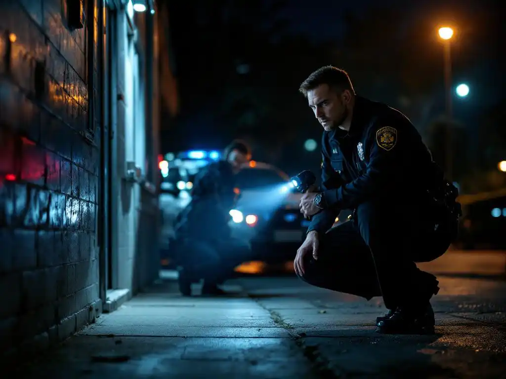 Wat doet een mobiele surveillant als hij een inbreker aantreft?