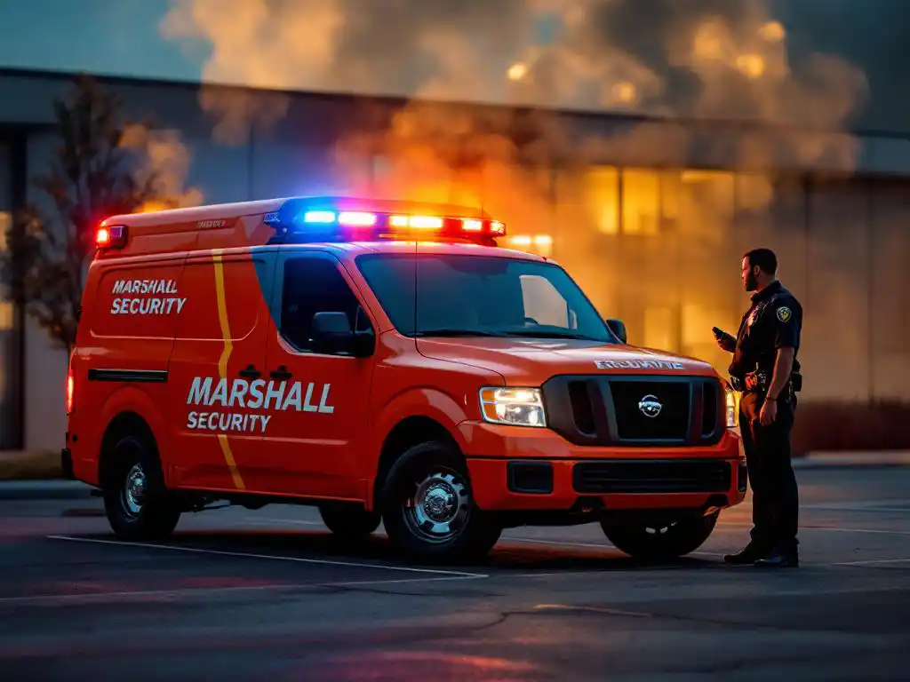 Hoe werkt mobiele surveillance bij brand in een bedrijfspand?